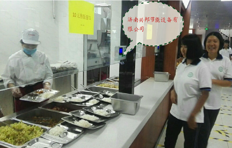 济南回民中学使用食堂售饭机