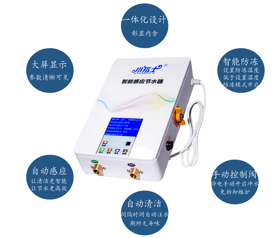 蹲便槽感应节水器,沟槽感应节水器